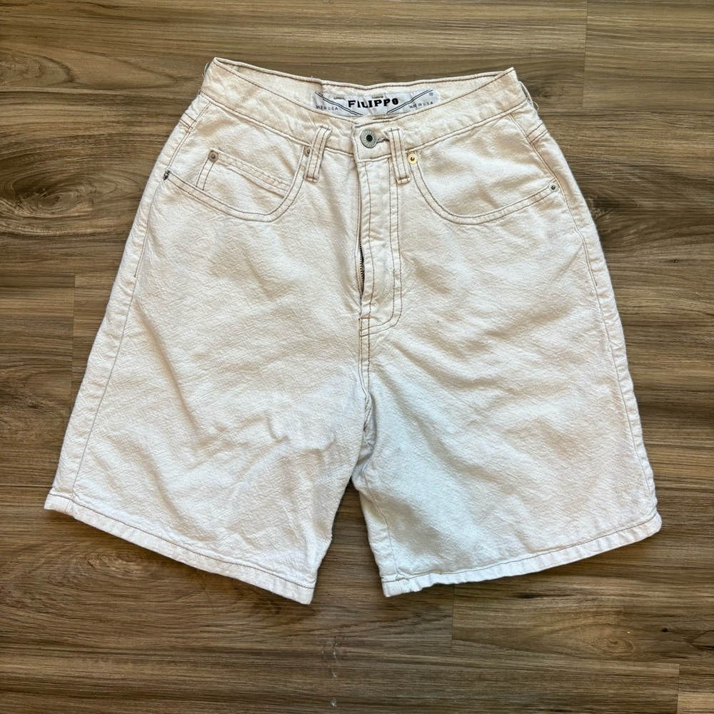 Filippo Off White Vintage Mom Jorts
